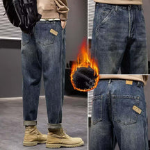 Men's Loose Cargo Casual Jeans