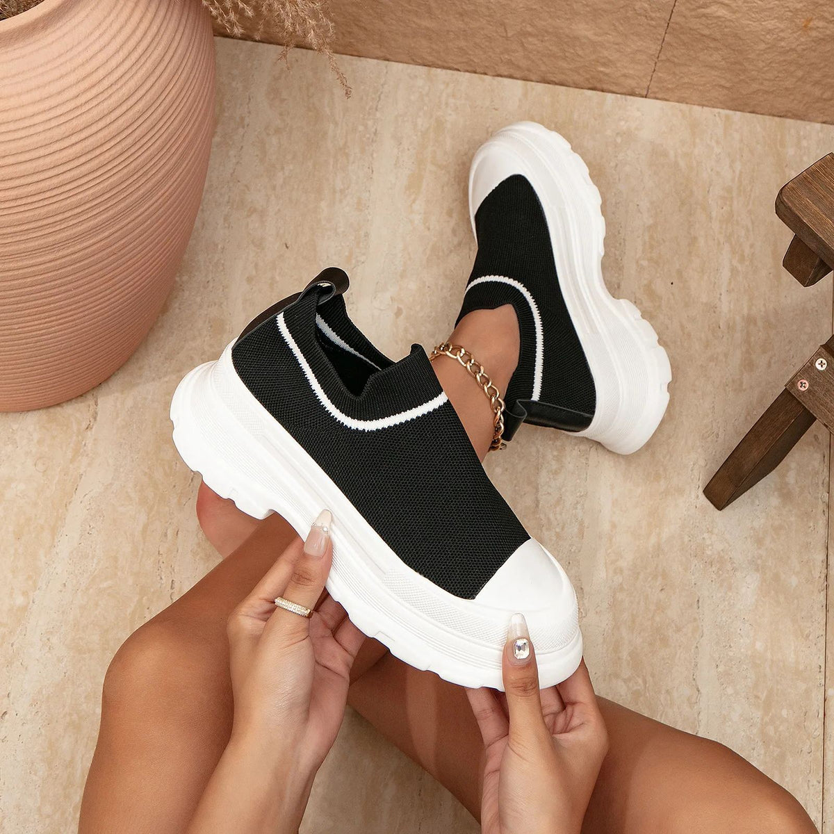 Casual Platform Mesh & Breathable Women Sneakers