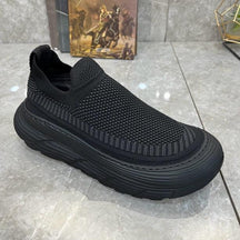 Men's casual thick-soled slip-on socks shoes