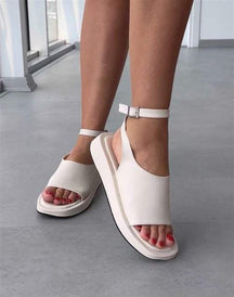 Women's round toe platform sandals