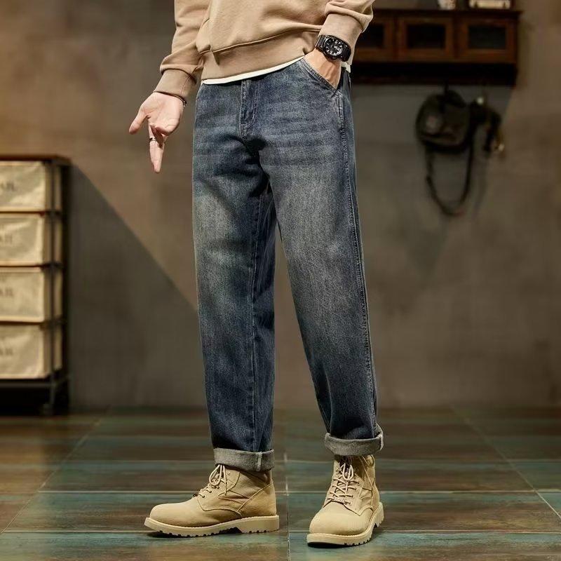 Men's Loose Cargo Casual Jeans