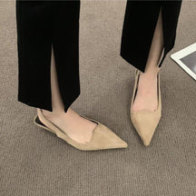 Women's pointed toe low heel sandals