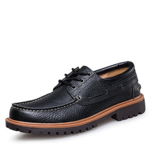 Men's soft leather shoes