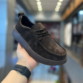 Men's retro casual leather slip-on shoes