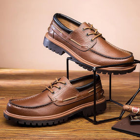 Men's soft leather shoes