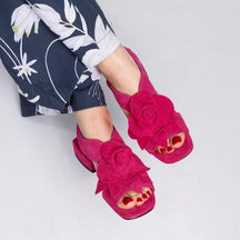 Women's Elegant Floral Flat Sandals