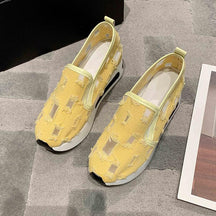 Women's Slip-On Canvas Platform Loafers