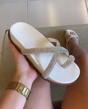 Women's diamond slippers