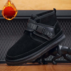 Men's High-top Winter Warm Fleece thickened Buckle Boots