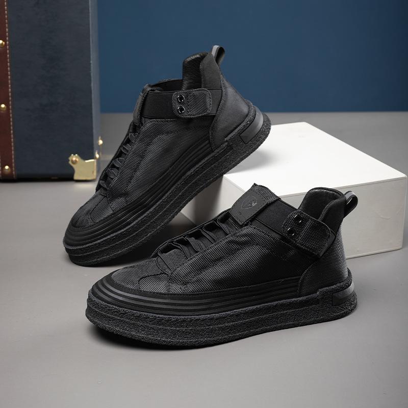 Men's High-Top Lightweight Casual Fleece Shoes