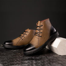 Men's Leather Casual Non-Slip Martin Boots