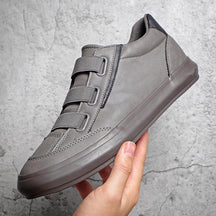 Breathable casual low-top leather shoes