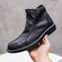 Men's High Top Soft Leather Chelsea Boots