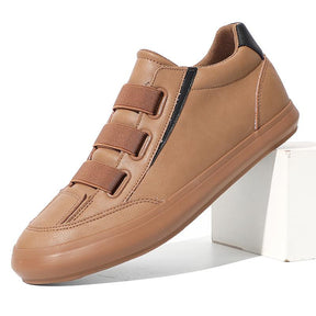 Breathable casual low-top leather shoes