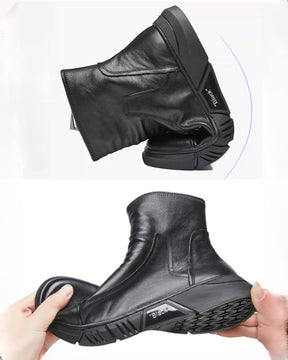 Men's Black Leather Boots