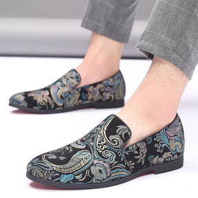 Men's All Season Leather Slip On Soft Soled Shoes