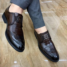 Men's business casual leather shoes