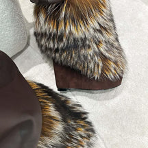 Faux Fur Heels