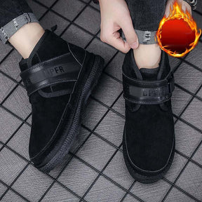 Men's High-top Winter Warm Fleece thickened Buckle Boots