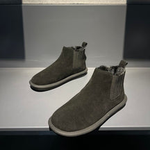 Men's Winter Fleece Warm Slip-on Boots