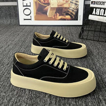 Lace-up canvas breathable casual shoes