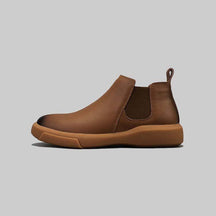 Men's High-top Leather Short Chelsea Boots