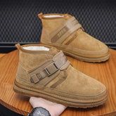 Men's High-top Winter Warm Fleece thickened Buckle Boots