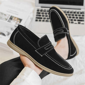 Men's British style retro loafers slip on shoes