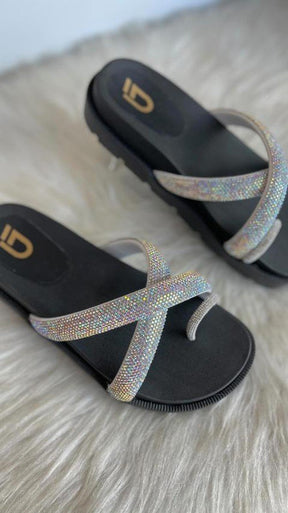 Women's diamond slippers