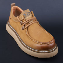 Men's thick sole leather shoes
