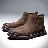 Men's Fleece Warm Leather Chelsea Boots