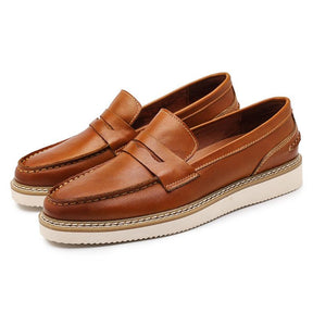 Men's breathable thick sole casual loafers