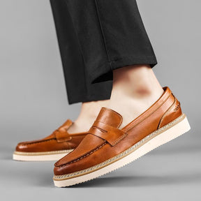 Men's breathable thick sole casual loafers