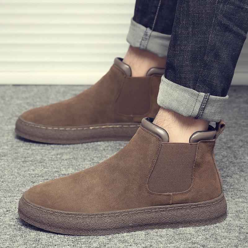 Men's slip-on non-slip high-top Martin boots