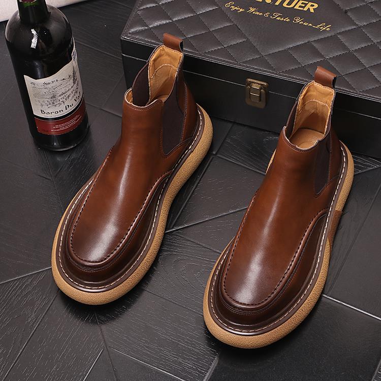 Men's Autumn Winter Slip-on Chelsea Boots