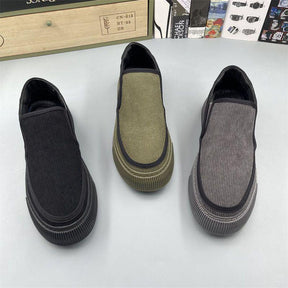 Men's Corduroy Slip-on Shoes